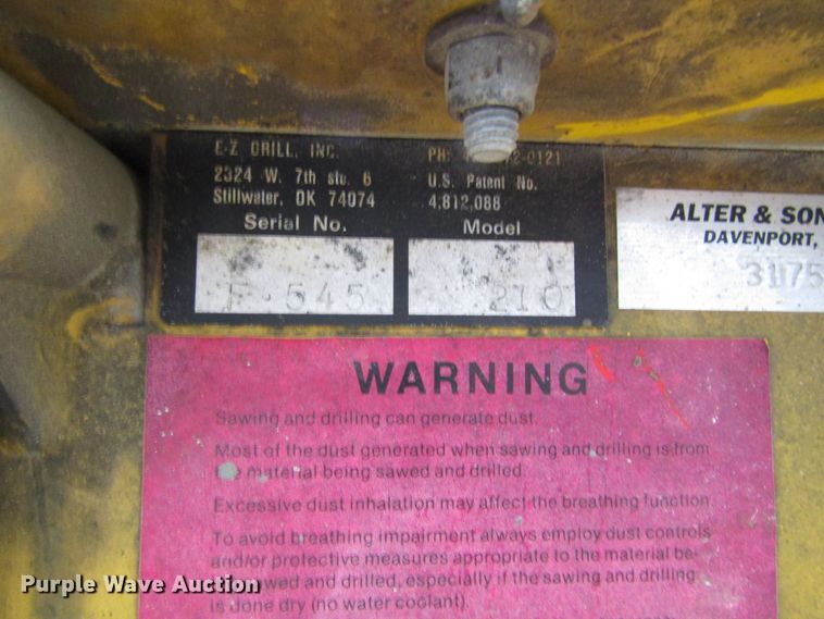 image for item GC9920 EZ Drill 210 horizontal drill