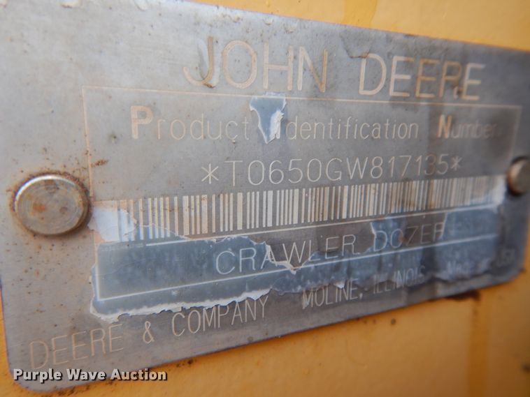 image for item HE9608 1996 John Deere 650  dozer