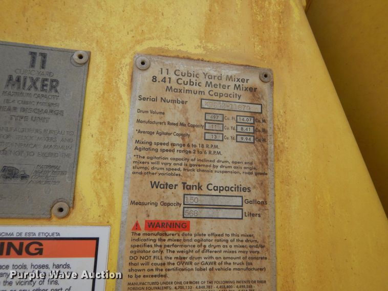 image for item HE9617 1999 Kenworth W900  ready mix truck