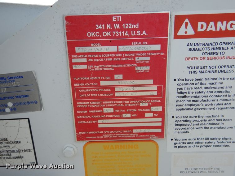 image for item HL9401 2012 Dodge Ram 5500  bucket truck