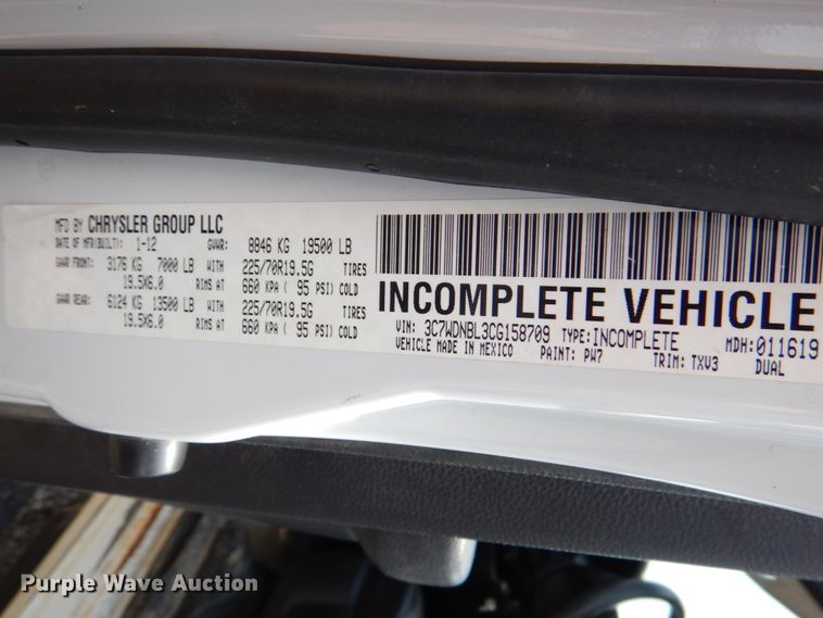 image for item HL9401 2012 Dodge Ram 5500  bucket truck