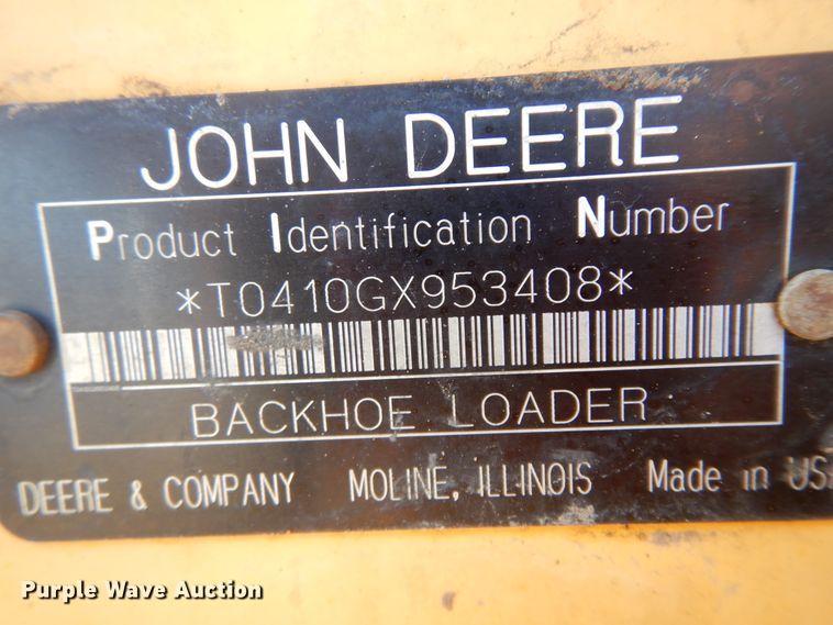 image for item ID9762 2006 John Deere 410G  backhoe