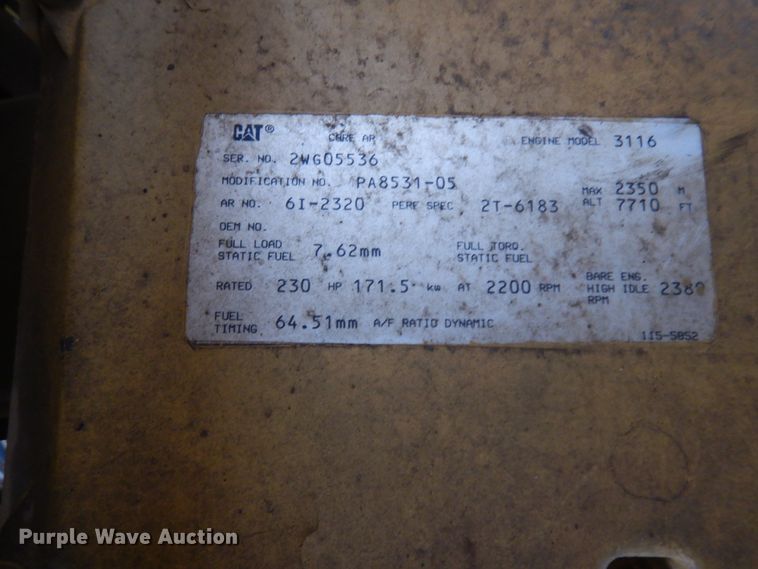 image for item ID9777 1996 Vermeer T755  trencher