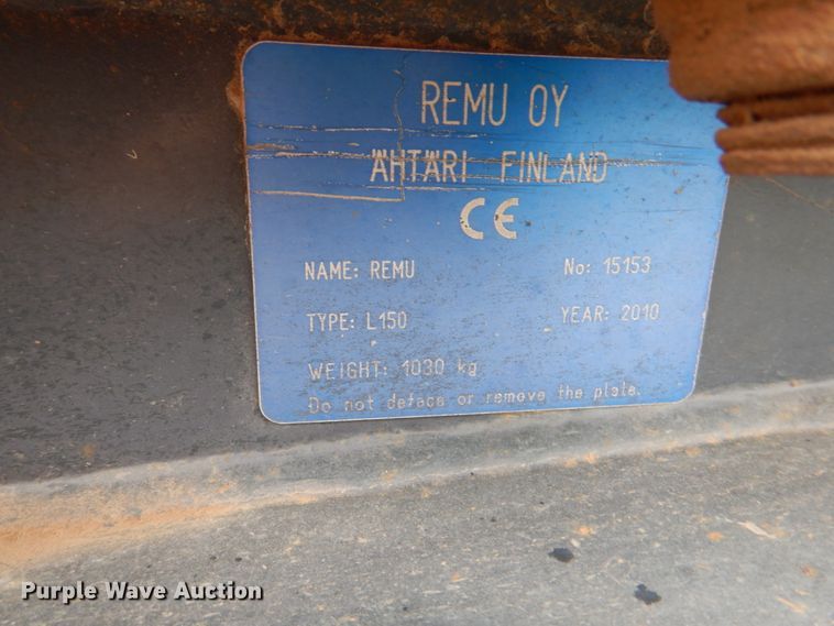 image for item II9895 2010 Remu Oy L150 excavator screener bucket