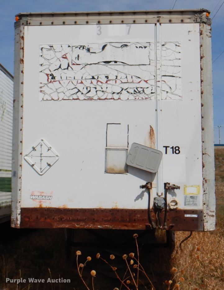image for item II9911 1991 Wabash  dry van trailer