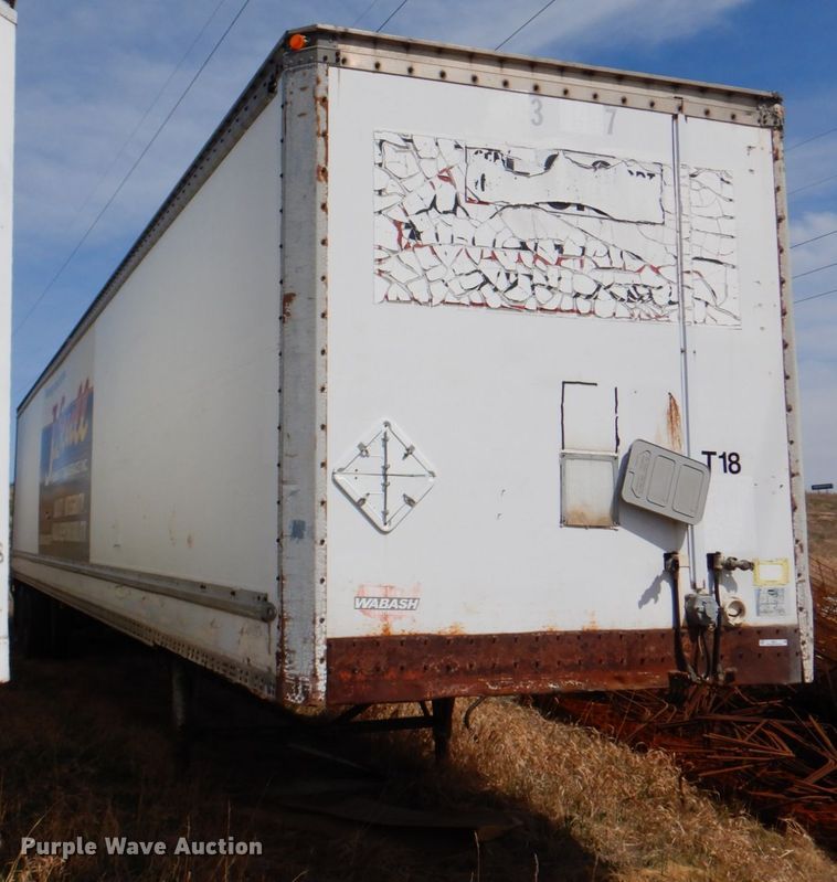 image for item II9911 1991 Wabash  dry van trailer