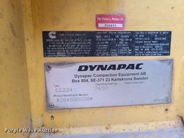 image for item IJ9008 Dynapac CC224 HF  double drum roller