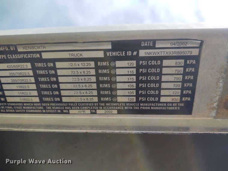 image for item IK9249 2003 Kenworth W900  winch truck