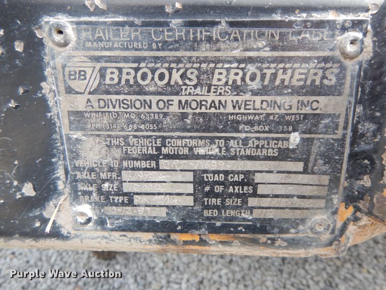 image for item IL9249 1989 Brooks Brothers  reel trailer