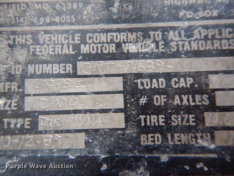 image for item IL9249 1989 Brooks Brothers  reel trailer