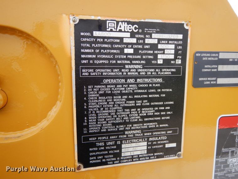 image for item IL9253 1994 GMC TopKick C6500  bucket truck