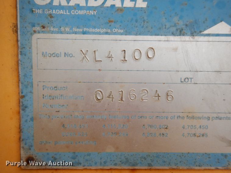 image for item IL9292 1996 Gradall XL4100  wheeled excavator