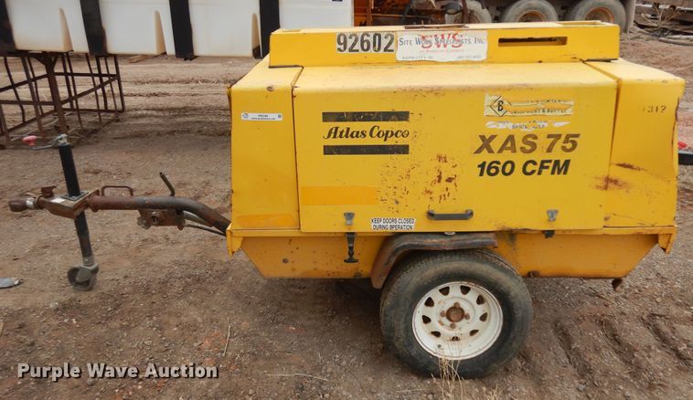image for item IP9168 1994 Atlas Copco XAS75  air compressor