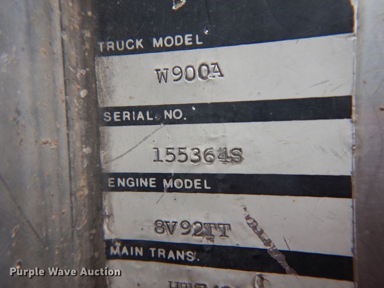 image for item IP9172 1977 Kenworth W900A  dump truck