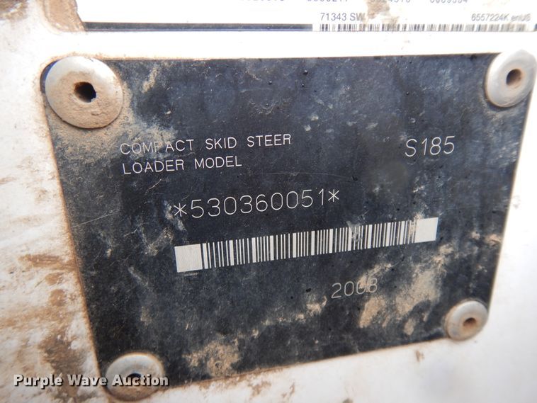 image for item IP9180 2008 Bobcat S185  skid steer loader