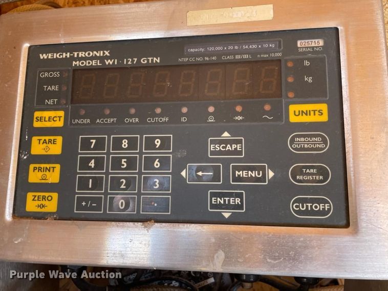 image for item IP9199 Weigh-Tronix BMS7011-100TJ75 truck scale