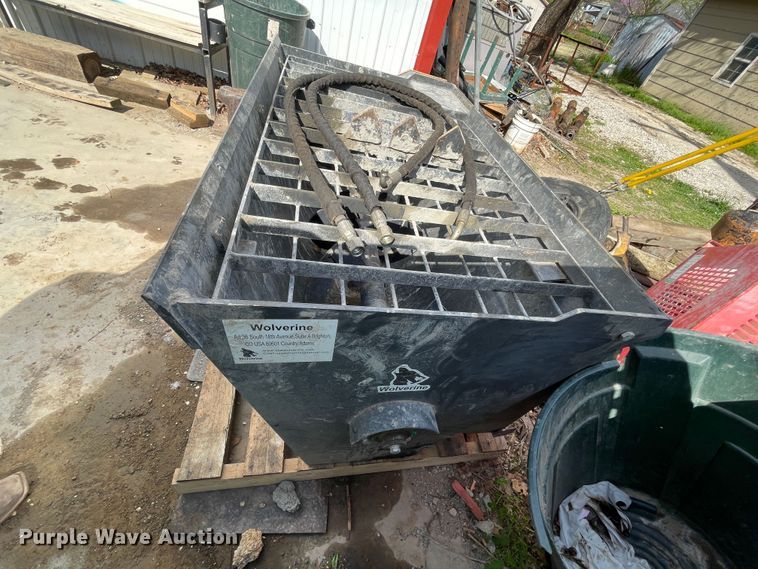 image for item IR9822 Wolverine  skid steer concrete mixer