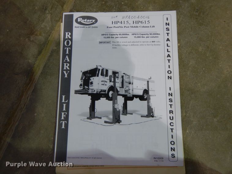 image for item IX9484 Rotary HP415-1KIT truck lift