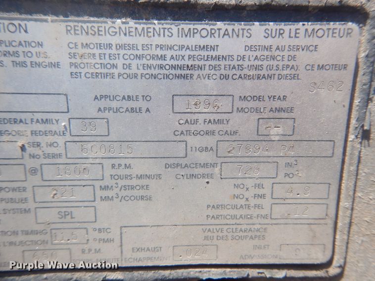 image for item IY9586 1996 Mack RD688S  dump truck