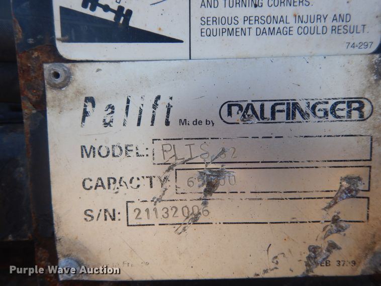 image for item IY9589 Palfinger PLTS32 hook lift bed