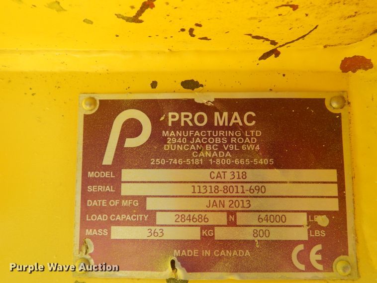 image for item IY9595 2013 Pro Mac 34CFH III excavator mulcher