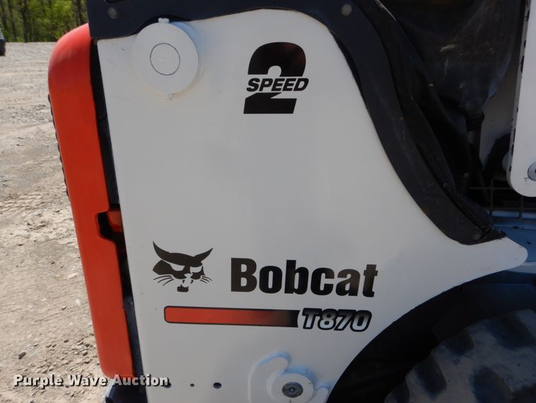 image for item IY9636 2011 Bobcat T870  tracked skid steer loader