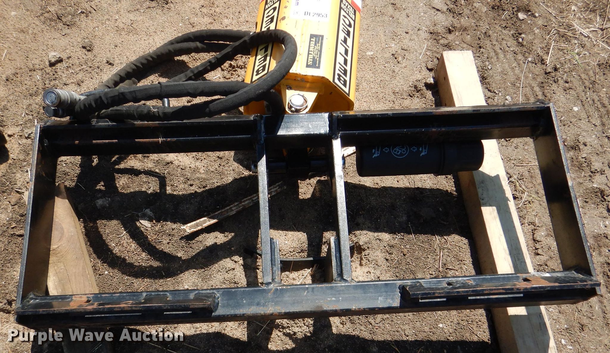 Belltec skid steer post hole auger in Harveyville, KS Item DL2953