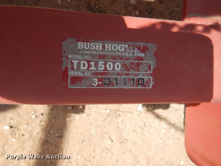 image for item DC2131 Bush Hog TD1500  batwing finish mower