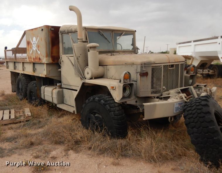 image for item DC2138 1984 Am General  flatbed truck