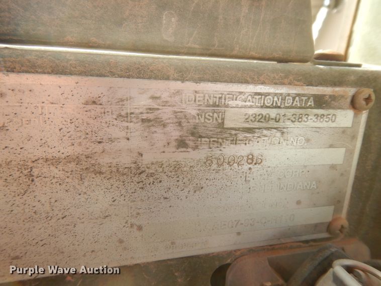 image for item DC2138 1984 Am General  flatbed truck