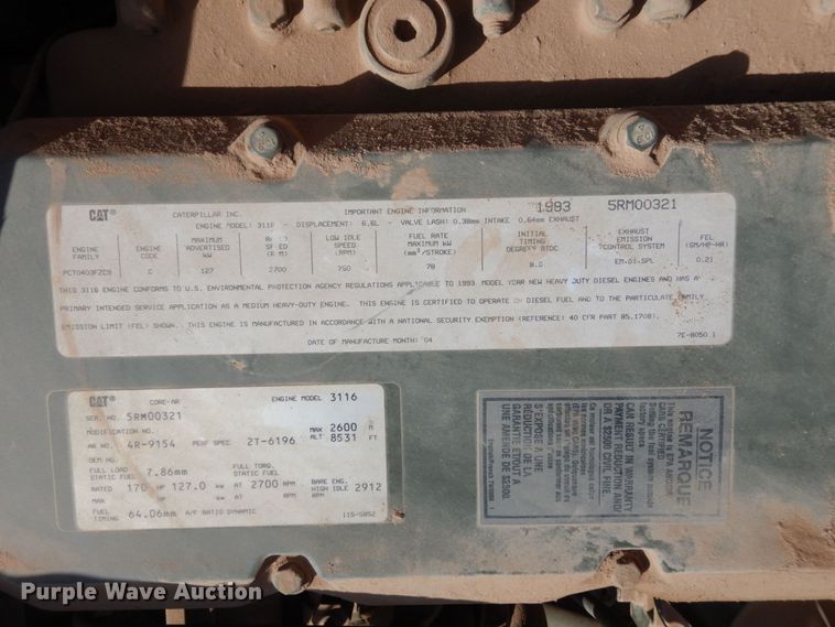 image for item DC2138 1984 Am General  flatbed truck