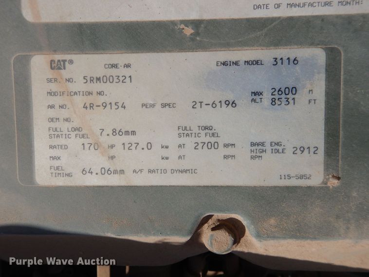 image for item DC2138 1984 Am General  flatbed truck