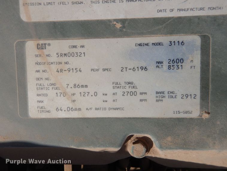 image for item DC2138 1984 Am General  flatbed truck