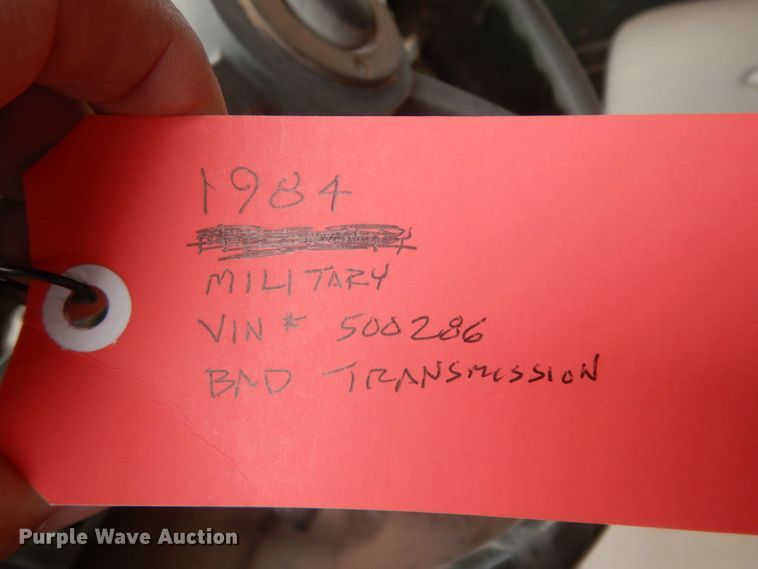 image for item DC2138 1984 Am General  flatbed truck