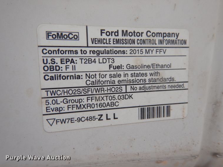 image for item DC2153 2015 Ford F150  SuperCrew pickup truck