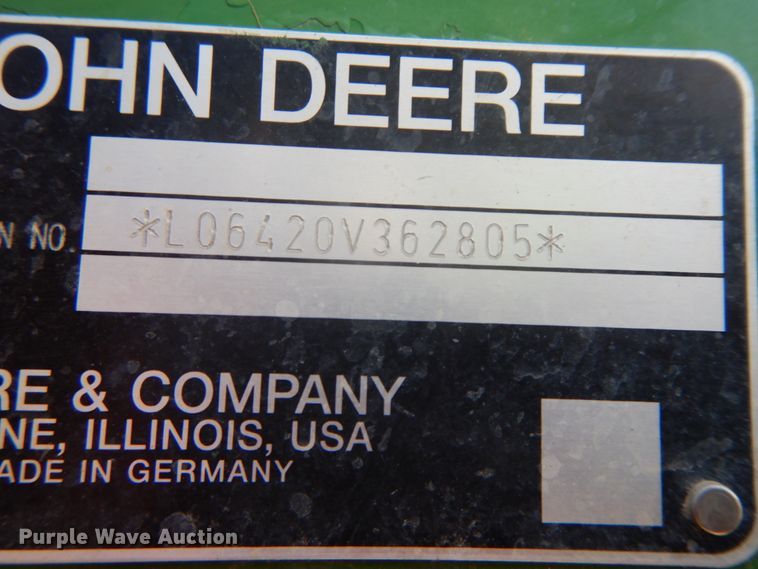 image for item DF6517 2003 John Deere 6420  MFWD tractor