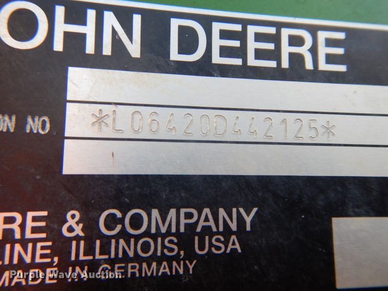 image for item DF6519 John Deere 6420  MFWD tractor