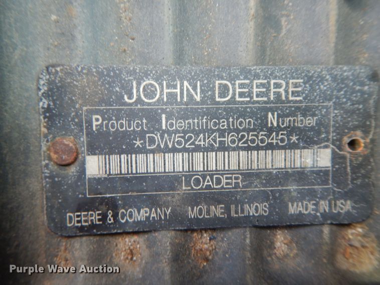 image for item DF6521 2009 John Deere 524K  high lift wheel loader