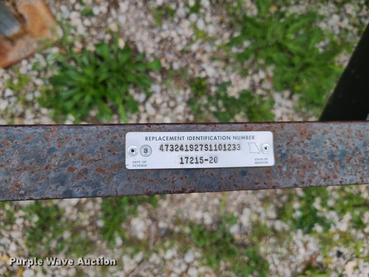 image for item DH5895 1995 Cronkhite  utility trailer