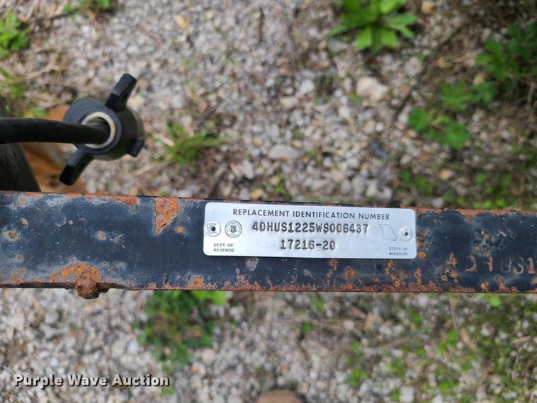 image for item DH5896 1998 Buck Dandy utility trailer