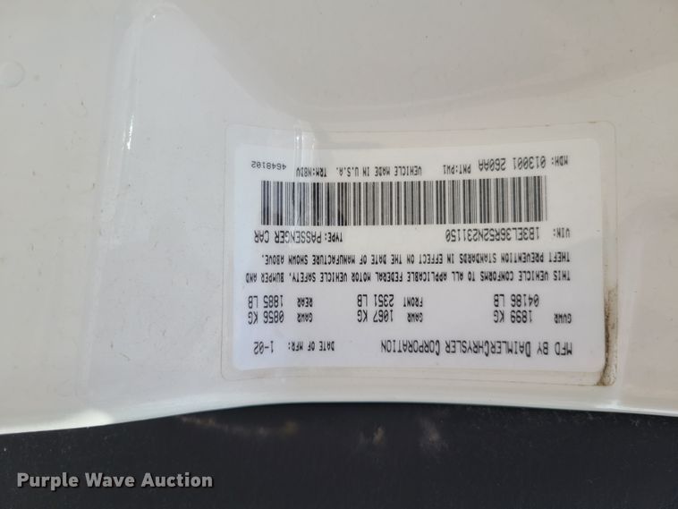 image for item DH5901 2002 Dodge Stratus