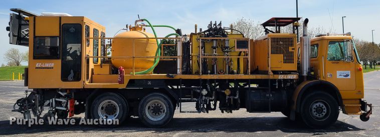 image for item DH5961 1997 Volvo WX  paint striper truck