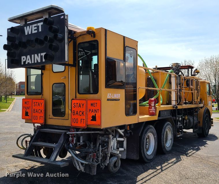 image for item DH5961 1997 Volvo WX  paint striper truck