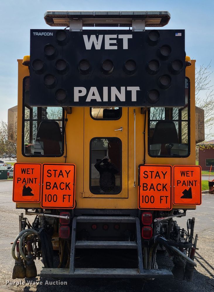 image for item DH5961 1997 Volvo WX  paint striper truck