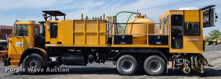 image for item DH5961 1997 Volvo WX  paint striper truck