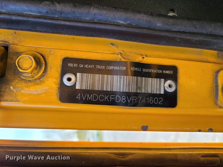 image for item DH5961 1997 Volvo WX  paint striper truck