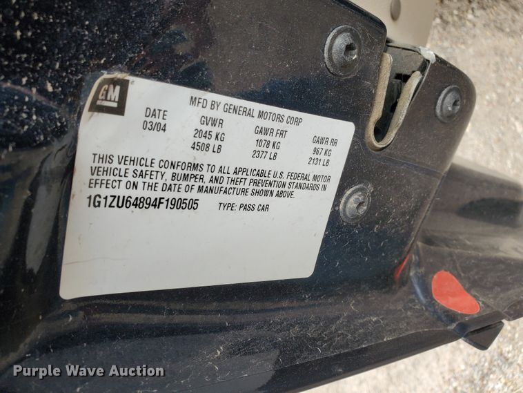 image for item DI4770 2004 Chevrolet Malibu Maxx LT