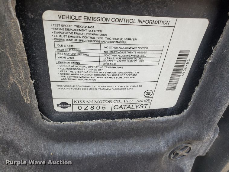 image for item DI4775 2000 Nissan Altima