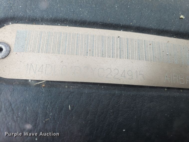 image for item DI4775 2000 Nissan Altima