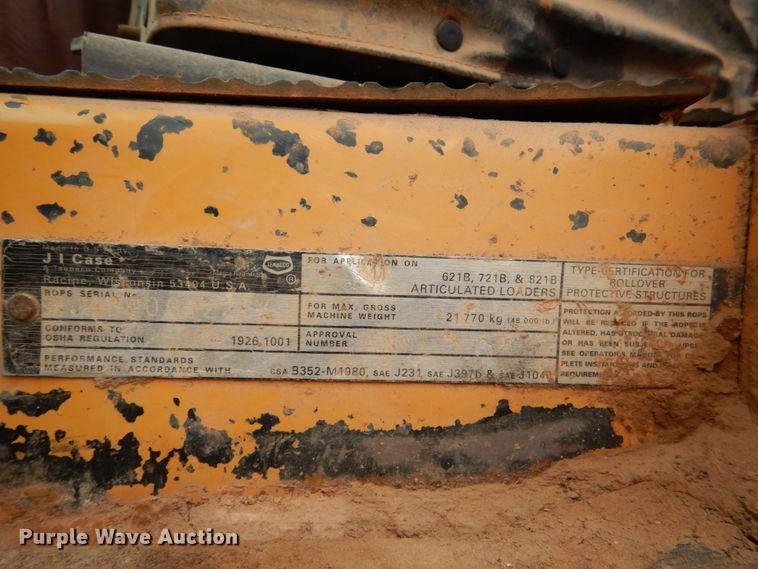 image for item DJ0441 Case 821B  wheel loader